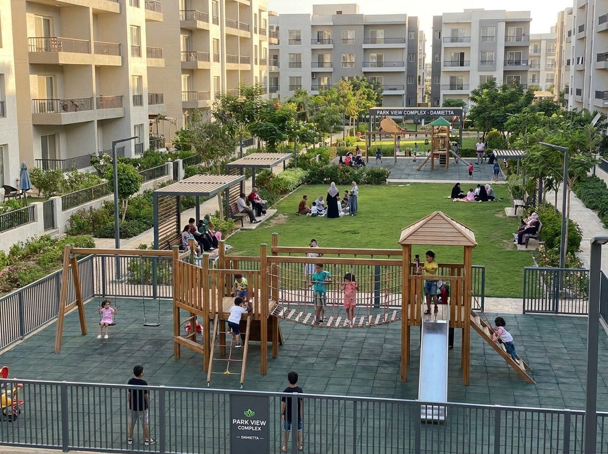 حديقة أطفال آمنة داخل كمبوند سكني